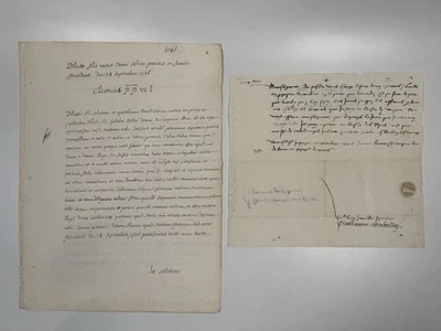 A PRIMARY WITNESS TO THE NEGOTIATIONS WHICH LED TO THE SACK OF ROME IN 1527 - Image 1 of 4