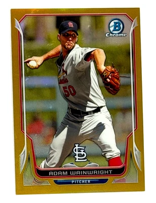2014 BOWMAN CHROME ADAM WAINWRIGHT GOLD /50 - Image 1 of 2