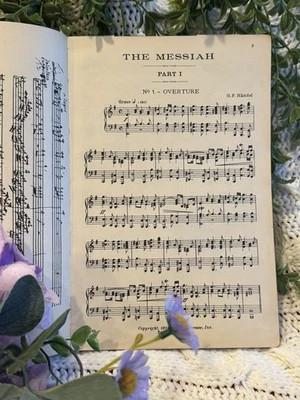 Handel Messiah Vocal Score G. Schirmer 1912 Antique SATB Choir Piano Oratorio - Image 1 of 4