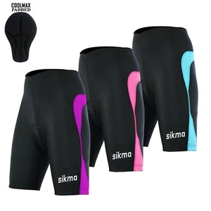 Pantalones Cortos de Ciclismo para Mujeres Longitud Larga Coolmax Anti-Bac Acolchados Bicicleta Knicks MTB - Imagen 1 de 14