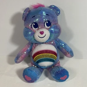 Care Bears Cheer Bear 14 Medium Sequin Plush FREE SHIPPING - Picture 1 of 9