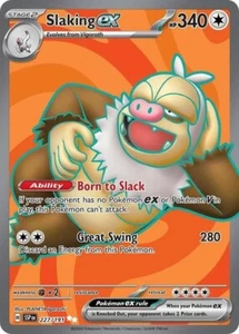 Slaking ex - 227/191 - SV08: Surging Sparks - Pokemon TCG - NM - Full Art - HOLO - Picture 1 of 1