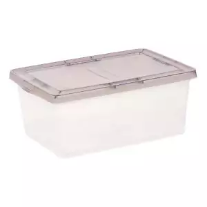 17 Qt. Plastic Storage Bins with Lids, Clear, Stackable Totes, Containers - Picture 1 of 16