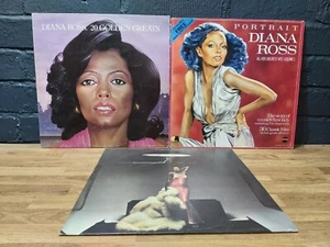 Diana Ross 12" Vinyl Record Bundle 3x Classic Albums Vintage Collection - Picture 1 of 2
