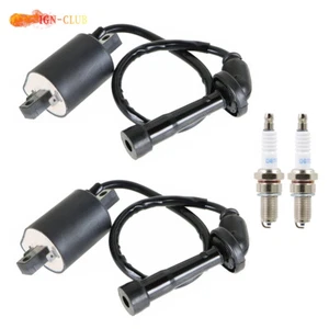 2 SET Ignition Coil & Spark Plug For Yamaha V Star 650 XVS650 1998 1999-2016 - Picture 1 of 8