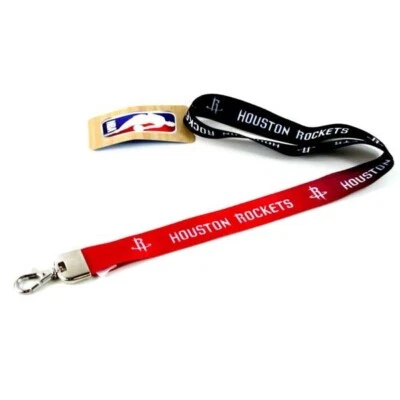 Houston Rockets Lanyard Ombre Style Lob Clasp Keychain NBA Official Merch - Image 1 of 3