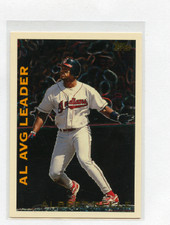 1995 TOPPS LEAGUE LEADER # LL1  ALBERT BELLE , INDIANS