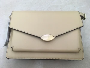 New Look Womens Harley Vegan Artificial Leather Crossbody XBody Bag BNWT* Beige - Picture 1 of 8