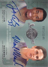 2001-02 Upper Deck Inspirations Basketball #116 Collins/Madsen Auto /1149