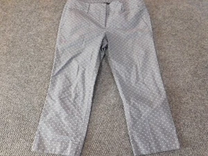 Ann Taylor pants 8 petite blue signature womens straight crop chino stretch - Picture 1 of 10