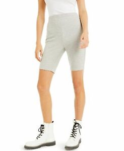 INC Women's Casual Shorts Heather Gray Size XS Slip On Biker Legging $49 #428