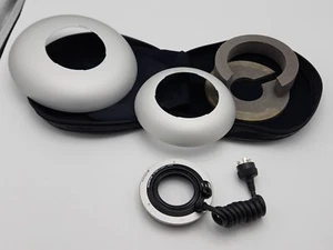 Raro - Olympus OM System T8 Anillo Flash 2 con Reflectores y Estuche de Cuero - Sin Probar - Imagen 1 de 17