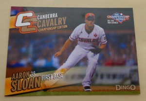 2013/14 Dingo Print (Australian Baseball League) - CANBERRA CAVALRY - Singles 2