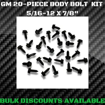 Chevy Nomad 1955-1961 interior exterior bahía del motor tornillos de ajuste pernos de carrocería GM OEM Foto 1 de 2