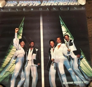 PÓSTER DE BAILE DE LA QUINTA DIMENSIÓN ESTRELLA MOTOWN RECORDS 24"" X 24"" SOUL - Imagen 1 de 1