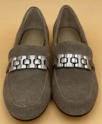 ADRIENNE VITTADINI "RAJA" Flat Shoe Brown Suede Women's 7M Med width Loafer NEW - Image 1 of 4