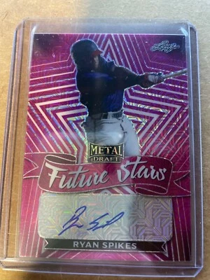 2021 Leaf Metal Draft - Ryan Spikes - Future Stars - Auto - 4/5 - Image 1 of 2