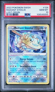 PSA 10 Radiant Steelix 124/196 - 2022 Pokémon Sword & Shield Lost Origin - Bild 1 von 2