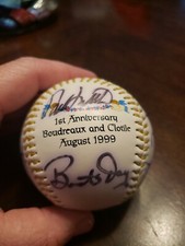 New Orleans Zephyrs 1st Anniversary Boudreaux Clotile Signed Baseball Aug 1999