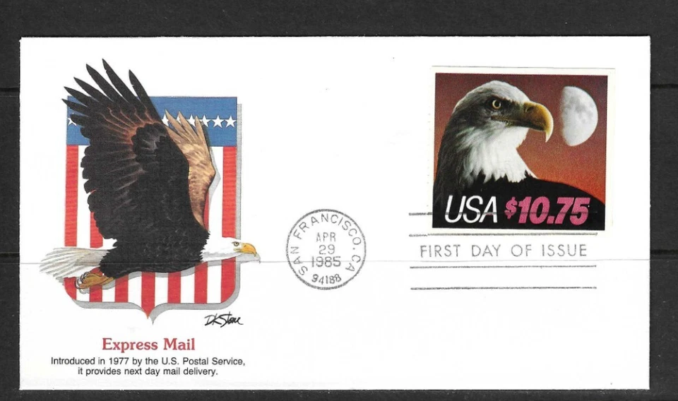 US SC # 2122 Eagle And Half Moon FDC . Fleetwood Cachet - Image 1 of 1