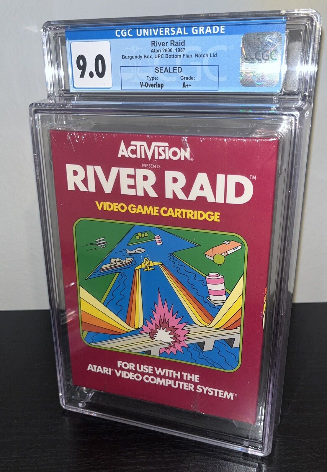 RIVER RAID - Atari 2600 WATA CGC 9.0 A++ Sealed Activision