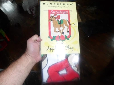 Evergreen RARO CAMPO DE CARRERAS DE SARATOGA Bandera 28" x 44"  Foto 1 de 3
