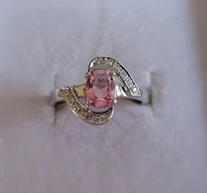 Ring Bomb Party Ring Size 9 Pink Topaz RBP 2890 - Picture 1 of 2