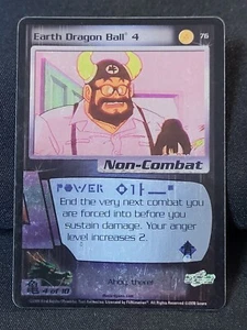DBZ Dragon Ball Z FOIL Earth Dragon Ball 4 76 CCG Unlimited Saiyan Saga LP - Picture 1 of 9