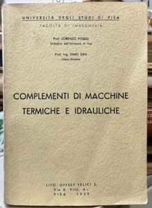 (Ingegneria) L. Poggi, D. Dini - COMPLEMENTI DI MACCHINE TERMICHE E IDRAULICHE - Imagen 1 de 1