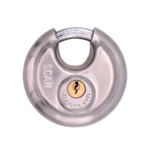 Cadenas Scan type disque inox 70mm avec 3 touches SCAPLSS70DIS - Photo 1 sur 1