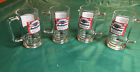 Set of 4 - Official Glass Genuine Budweiser Label Beer Mugs~ 16oz