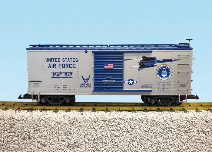 USA Trains G Scale 19131 US AIR FORCE SBC SLIVER/BLUE - Image 1 of 1