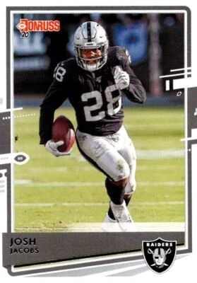 2020 Donruss Josh Jacobs Las Vegas Raiders #199 - Image 1 of 2
