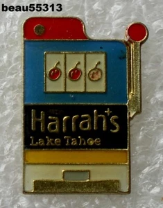⭐HARRAHS CASINO LAKE TAHOE NEVADA JACKET HAT VEST LAPEL TRAVEL PIN - Picture 1 of 1