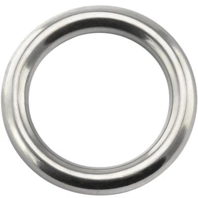 OPIOL QUALITY 20 bis 70mm O Ring Edelstahl A4 Schnurstärke 3 bis 12mm Stahlring Ringe Poliert