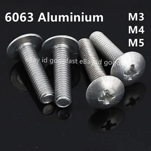 Aluminum 6063 Phillips Cross Recessed Truss Head Machine Screws M3 M4 M5 - Bild 1 von 12