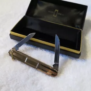 Awesome Vintage Voos gentlemen's Knife Simmons Loop - 1/20 th Gold Tivol Jewelry - Picture 1 of 6