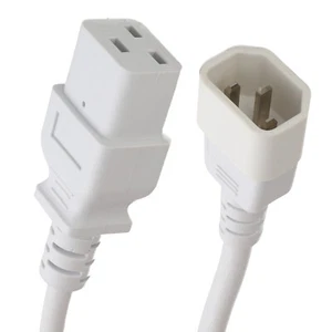 IEC C14 10A Wasserkocher Stecker Zu C19 16A 3 Polig Ups Power Kabel Konverter 2m - Bild 1 von 11