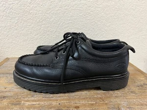 SKECHERS HERREN SCHWARZ LEDER OXFORDS GRÖSSE 9,5 HERGESTELLT IN DEN USA VINTAGE - Bild 1 von 10