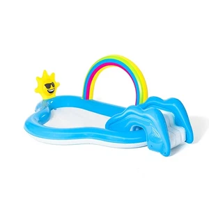 Wasserspielcenter | Kinderpool | Kinderplanschbecken | mit Rutsche | 257x145x91 - Bild 1 von 1