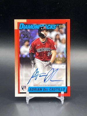 2025 Topps Update Adrian Del Castillo RC 35th 1990 Anniversary Auto #90B2-ADC - Image 1 of 2
