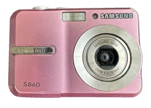Samsung Digimax S860 8,1 MP fotocamera digitale rosa scatto punti + scheda SD - Foto 1 di 1