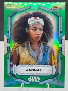 2022 Topps Finest Star Wars - Green Refractor #51 Jannah #09/99 - Picture 1 of 2