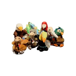 Menge 8 Vogel Coca-Cola International Beanie Unterteil Tiere Papagei Adler Tukan - Bild 1 von 10