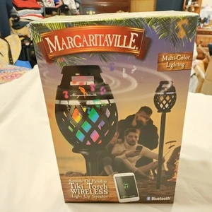 Margaritaville Sounds of Paradise Tiki Taschenlampe Bluetooth Leuchtlautsprecher Buffett - Bild 1 von 9