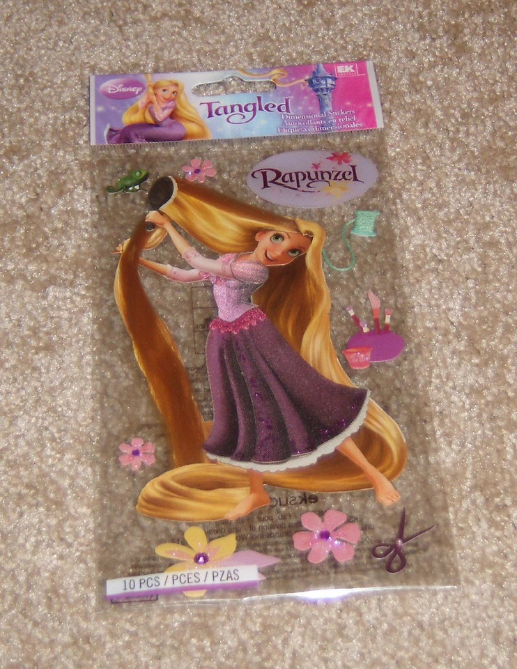 EKSUCCESS BRANDS Disney EK Success Jolees Dimensional Sticker ~ Rapunzel