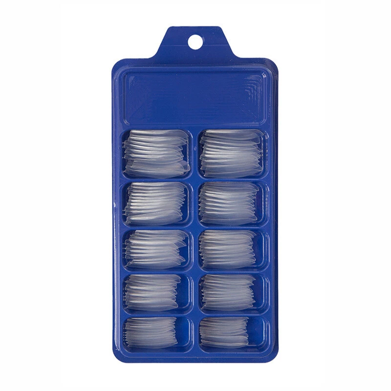 100Pcs/Set False Nail Tips Matte Full Cover Long Coffin Fake Nails Art Manicure - Image 1 of 4