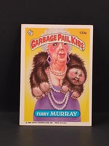 1986 Topps Garbage Pail Kids GPK Series 4 OS4 Furry MURRAY Vintage Card 133a - Picture 1 of 2
