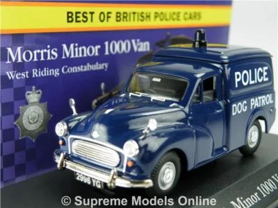 MORRIS MINOR MODEL VAN POLICE WEST RIDING 1:43 CORGI VANGUARDS ATLAS CAR K8 - Image 1 of 4