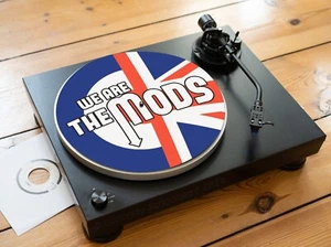 We Are The Mods Plattenspieler Matte, Filz Felt Slipmat Vinyl 1960er Mod Target - Picture 1 of 3